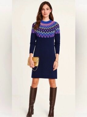 Boden Eleanor Fair Isle Dress